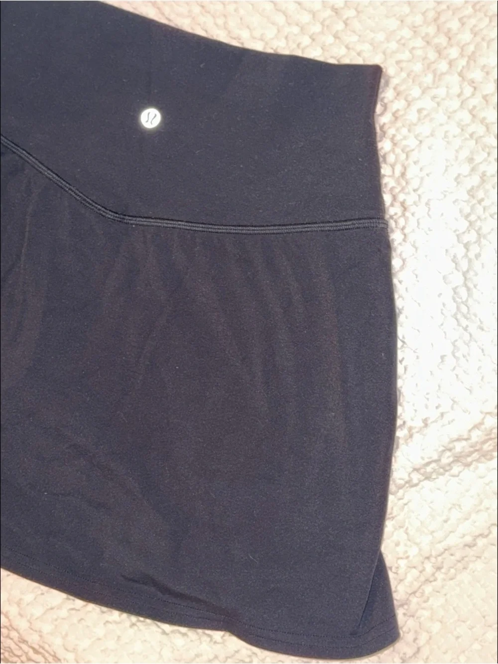 lululemon athletica Black Pull-On Active Mini Skirt